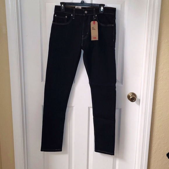 Levi's Other - Levi Strauss 512 Slim Taper Mens Dark Denim Blue Wash 5 Pocket Jeans Size 32x34